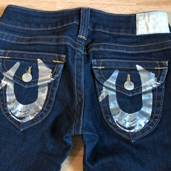 True religion, straight leg leans , size 26 - Picture 4 of 6